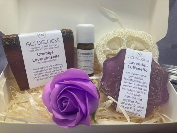 Geschenkbox Lavendel