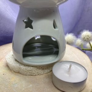 Aroma duftlampe weiß Mond und Sterne