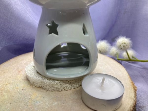 Aroma duftlampe weiß Mond und Sterne