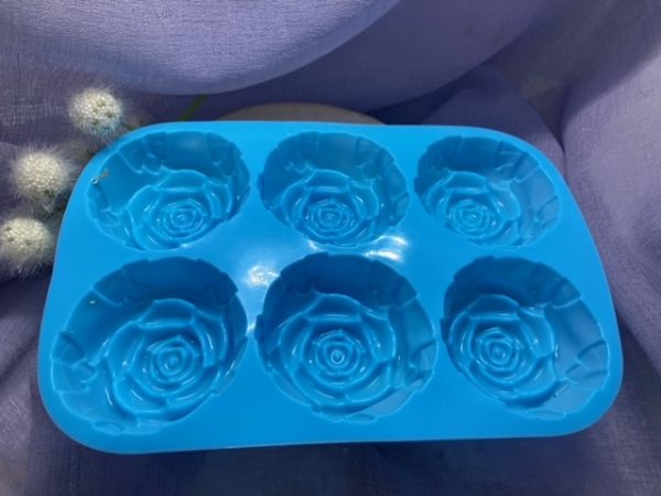 Silikonform rose blau1