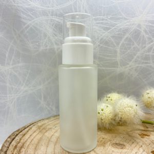 Glasflasche matt mit Pumpe 50ml