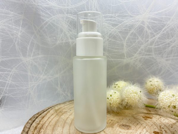 Glasflasche matt mit Pumpe 50ml