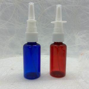 Sprühkopfflaschen rot blau